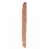 Get Real Double Dong natural de 35 cm estirado