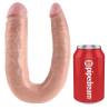 King Cock Large Double Trouble junto a una lata