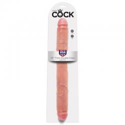 King cock - thick dildo doble penetración 40.6 cm