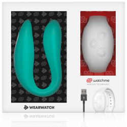 Wearwatch - vibrador dual technology watchme agua marina / níveo