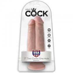 King cock - doble penetración 20.3 cm