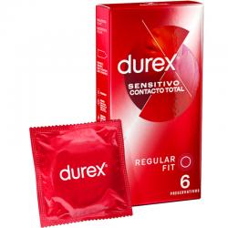 Durex sensitivo contacto total 6 uds