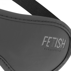 Fetish submissive - antifaz cuero vegano ii con forro de neopreno