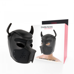 Darkness - máscara perro de neopreno con hocico extraíble m