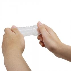 Pretty love - funda para pene apretada y voluminizadora transparente