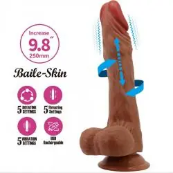 Baile - calisto dildo realístico 25 cm natural