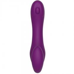 Xocoon - strapless strap-on vibrador 2 en 1 con control remoto morado