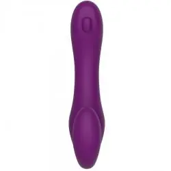 Xocoon - strapless strap-on vibrador 2 en 1 con control remoto morado