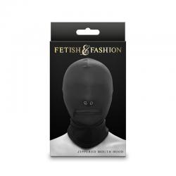 Ns novelties - fetish & fashion pasamontañas completo con cremallera nylon negro
