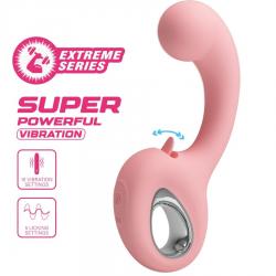 Pretty love - erynnyes vibrador punto g + estimulador clítoris 10 vibraciones rosa