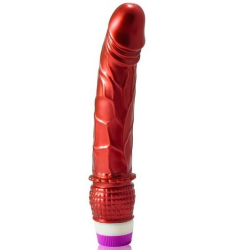 Vibrador rojo realistico 23 cm