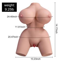 Xise - frieda torso realístico femenino con vibración 36 cm - - 2