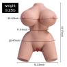 Xise - frieda torso realístico femenino con vibración 36 cm - 2