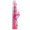 Passion Rock Bunny, vibrador rampante rosa con estimulador, vista de frente
