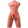 Xise Jason Half Body, torso masculino con dildo visto de frente