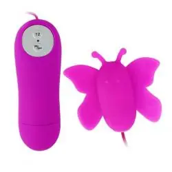 Baile - estimulador de clítoris mariposa love eggs 12 velocidades lila control remoto