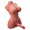 Xise - hermosa lady boy torso femenino con dildo con vibración y thrusting 49 cm - 3