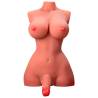 Xise - hermosa lady boy torso femenino con dildo con vibración y thrusting 49 cm - 4