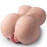 Torso Xise Lydia visto desde abajo, con la vagina