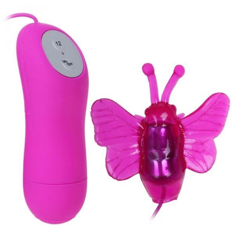 Cute secret mariposa estimuladora vibrador 12v