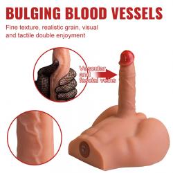 Xise - peel dildo ass masturbador dildo realístico posición frontal con thrusting 17,5 cm