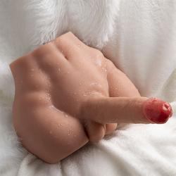 Xise - peel dildo ass masturbador dildo realístico posición frontal con thrusting 17,5 cm