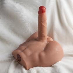 Xise - peel dildo ass masturbador dildo realístico posición frontal con thrusting 17,5 cm