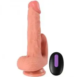 Shequ - hayden dildo y estimulador de clítoris con vibración y control remoto 16 cm