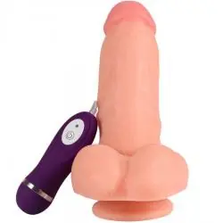 Shequ - red eagle dildo vibrador con control remoto 17 cm