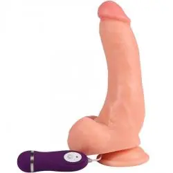 Shequ - lungton dildo vibrador con control remoto 22,5 cm