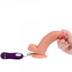 Shequ - iron dragon dildo vibrador con control remoto 17,5 cm