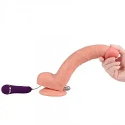 Shequ - optimus dildo vibrador con control remoto 28 cm