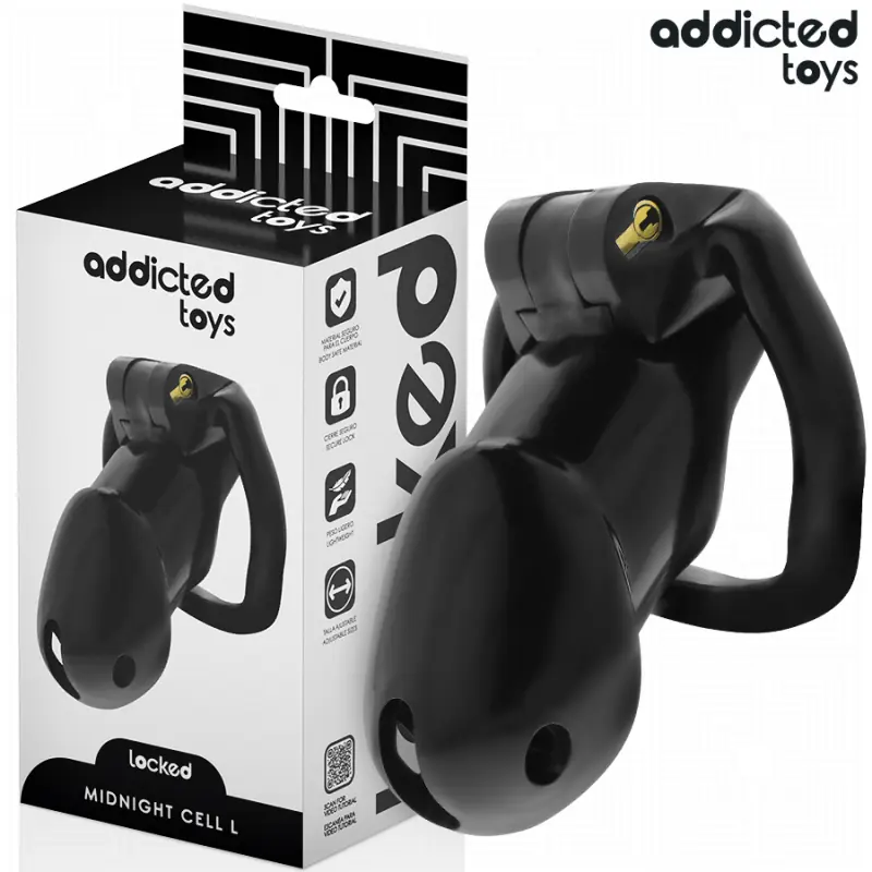 Addicted toys locked - mindnight cell jaula para pene talla l