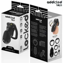 Addicted toys locked - mindnight cell jaula para pene talla l