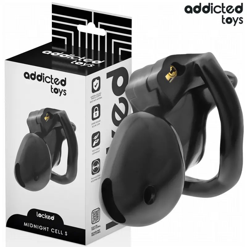 Addicted toys locked - mindnight cell jaula para pene talla s