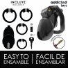 Addicted toys locked - mindnight cell jaula para pene talla s - 4