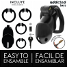 Addicted toys locked - mindnight cell jaula para pene talla m - 4