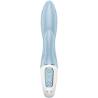 Satisfyer Air Pump Bunny 1 azul con controles frontales