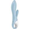 Vista posterior del Satisfyer Air Pump Bunny 1 azul