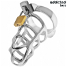 Addicted toys locked - silver lock jaula para pene de metal talla m - 2