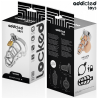 Addicted toys locked - silver lock jaula para pene de metal talla m - 6