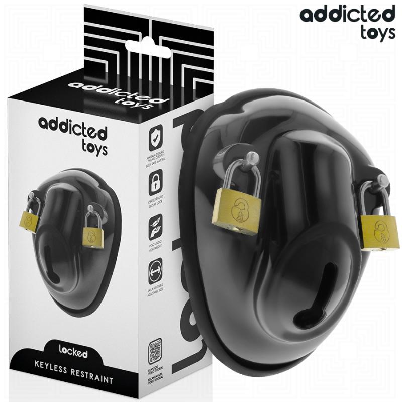 Addicted toys locked - keyless restraint jaula para pene 11,5 cm Addicted toys locked - keyless restraint jaula para pene 11,5 cm