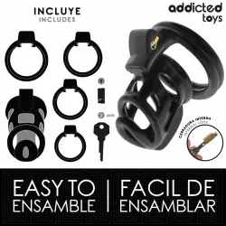 Addicted toys locked - gilden cage jaula para pene de silicona 8,5 cm