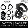 Addicted toys locked - gilden cage jaula para pene de silicona 8,5 cm - 4