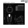 Addicted toys locked - gilden cage jaula para pene de silicona 8,5 cm - 5