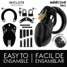 Addicted toys locked - obsidian hold jaula para pene talla m - 5