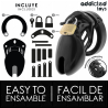 Addicted toys locked - obsidian hold jaula para pene talla s - 4