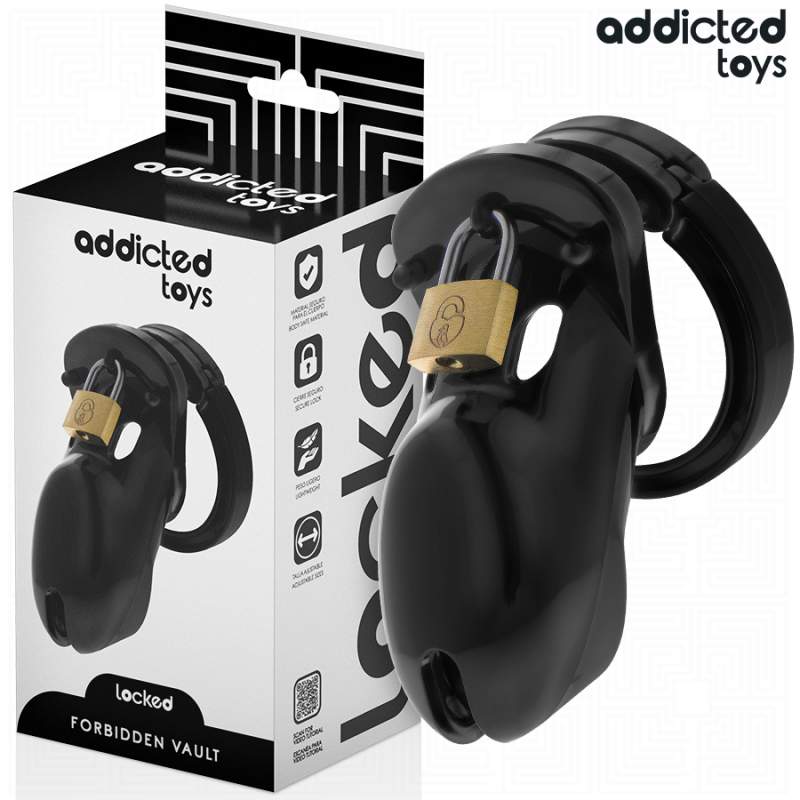 Addicted toys locked - forbidden vault jaula para pene 10 cm Addicted toys locked - forbidden vault jaula para pene 10 cm