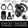 Addicted toys locked - eternal lock jaula para pene 9 cm - 4