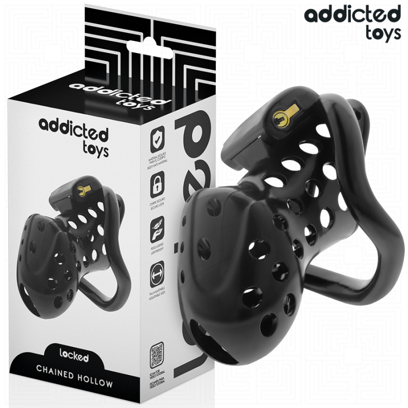 Addicted toys locked - chained hollow jaula para pene 10,5 cm Addicted toys locked - chained hollow jaula para pene 10,5 cm